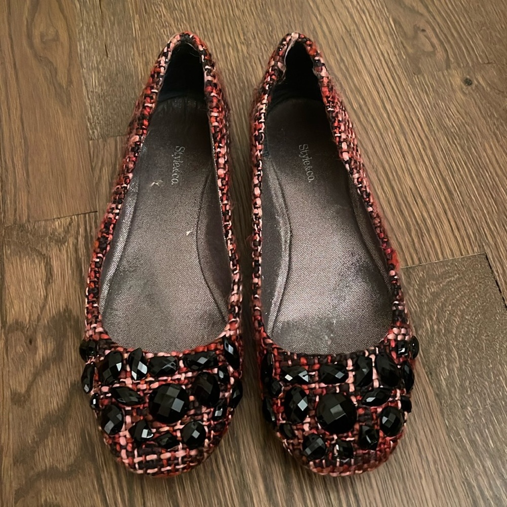 Style & Co berry pink flats size 7 good condition